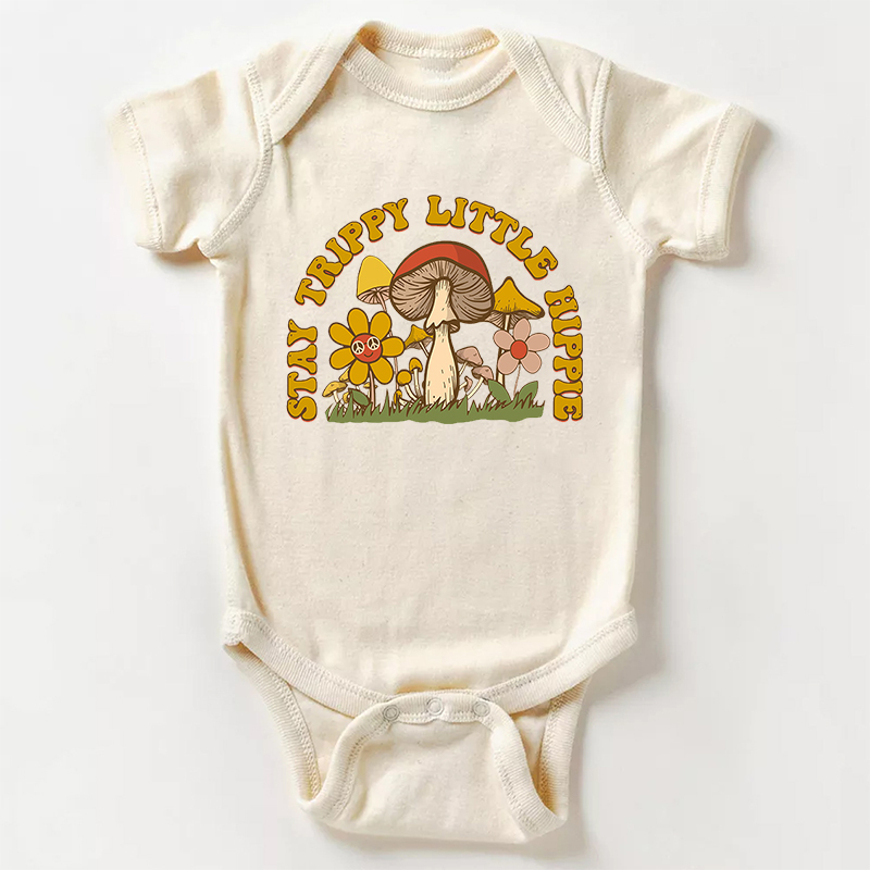 Stay Trippy Little Hippie Bodysuit For Baby