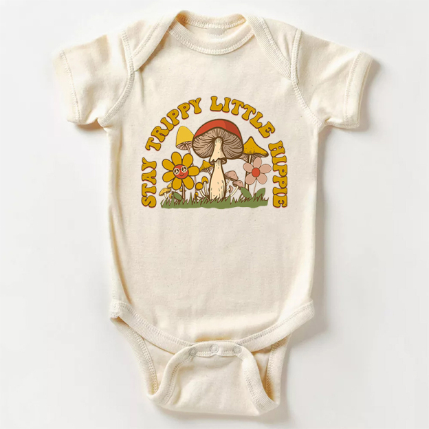 Stay Trippy Little Hippie Bodysuit For Baby