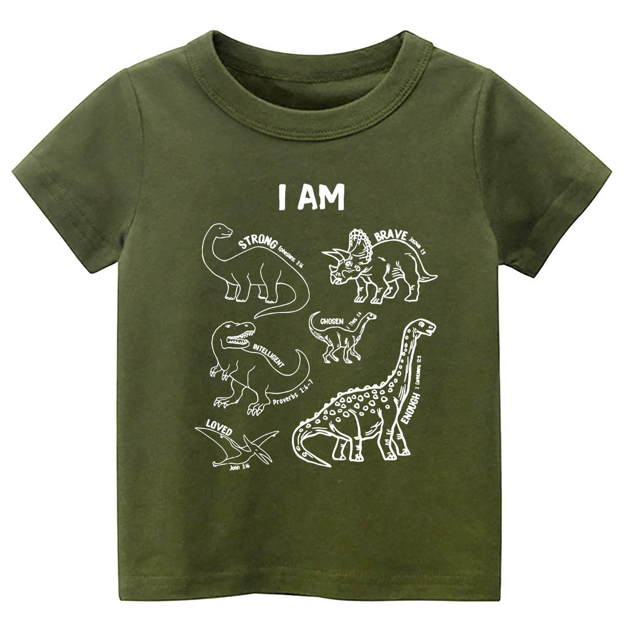 Dinosaurs Affirmation Words Kids Shirt