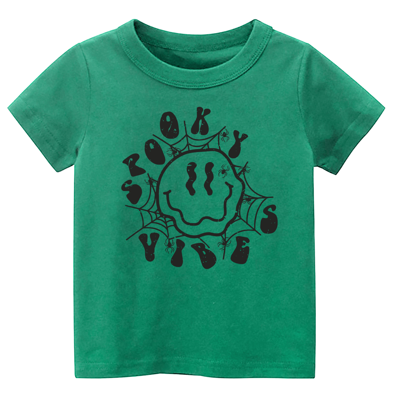 Spooky Spider Web Vibes Cute Fall Toddler Tees