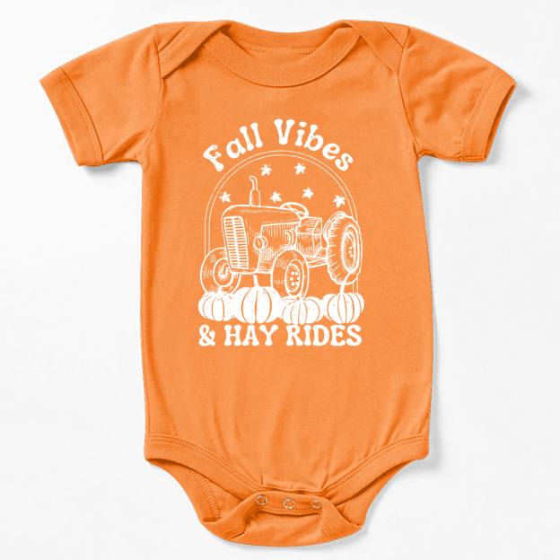 Fall Vibes And Hayrides Baby Bodysuit