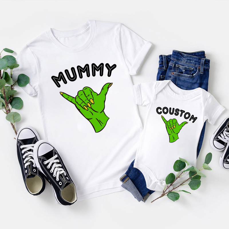 Personalized Funny Halloween Zombie Family Matching Shirts