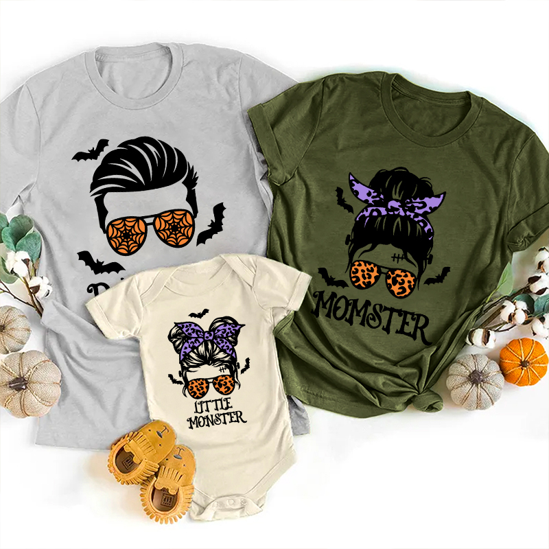 Leopard Glasses Clockwork Avatar Halloween Family Matching Shirts
