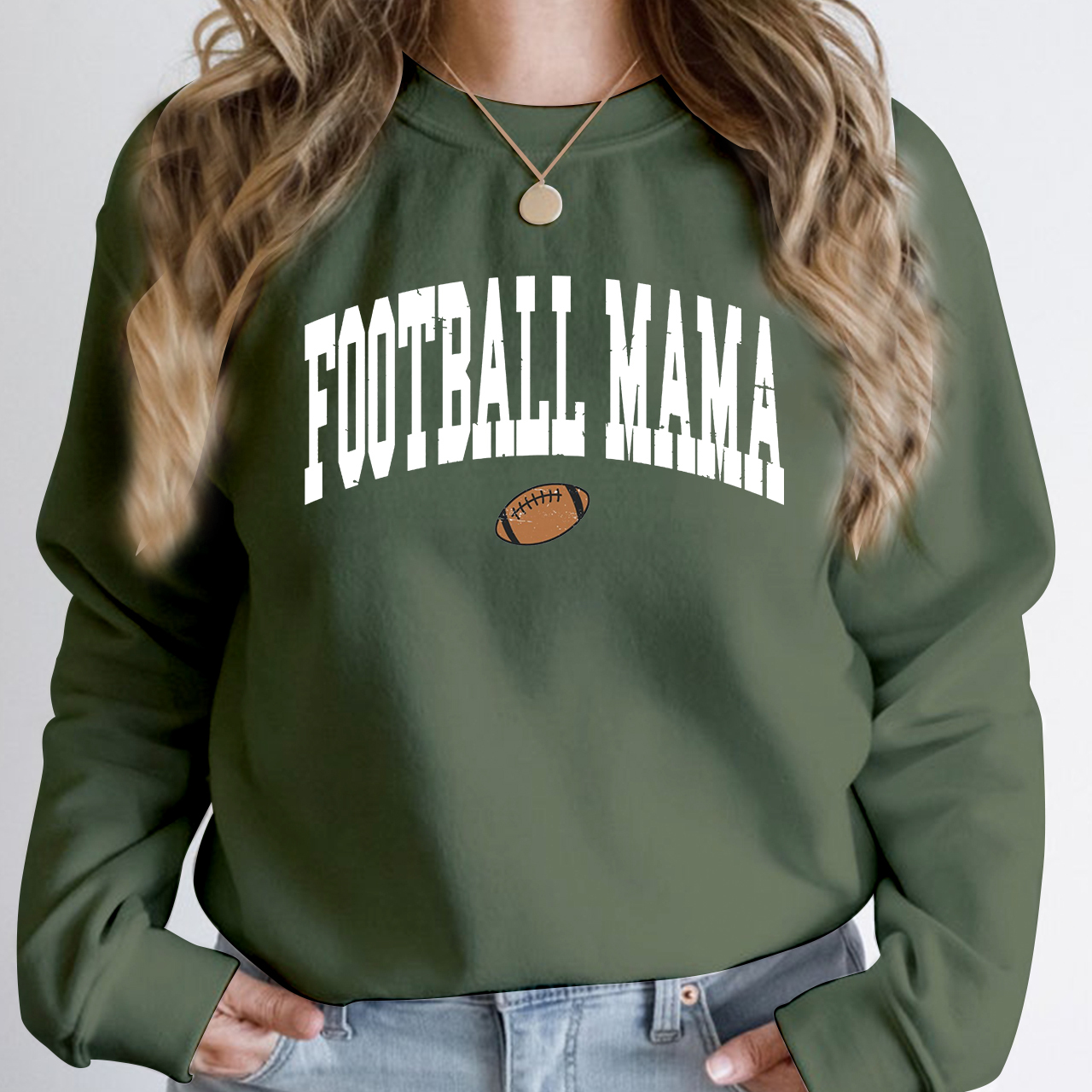 Retro Football Mama Tis the Season Sweatshirt