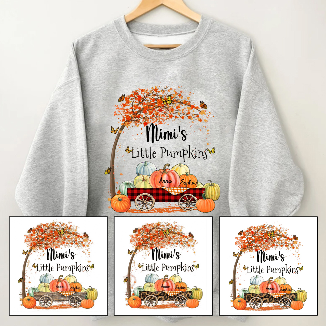 Custom Nickname Little Pumpkin Fall Halloween Sweatshirt