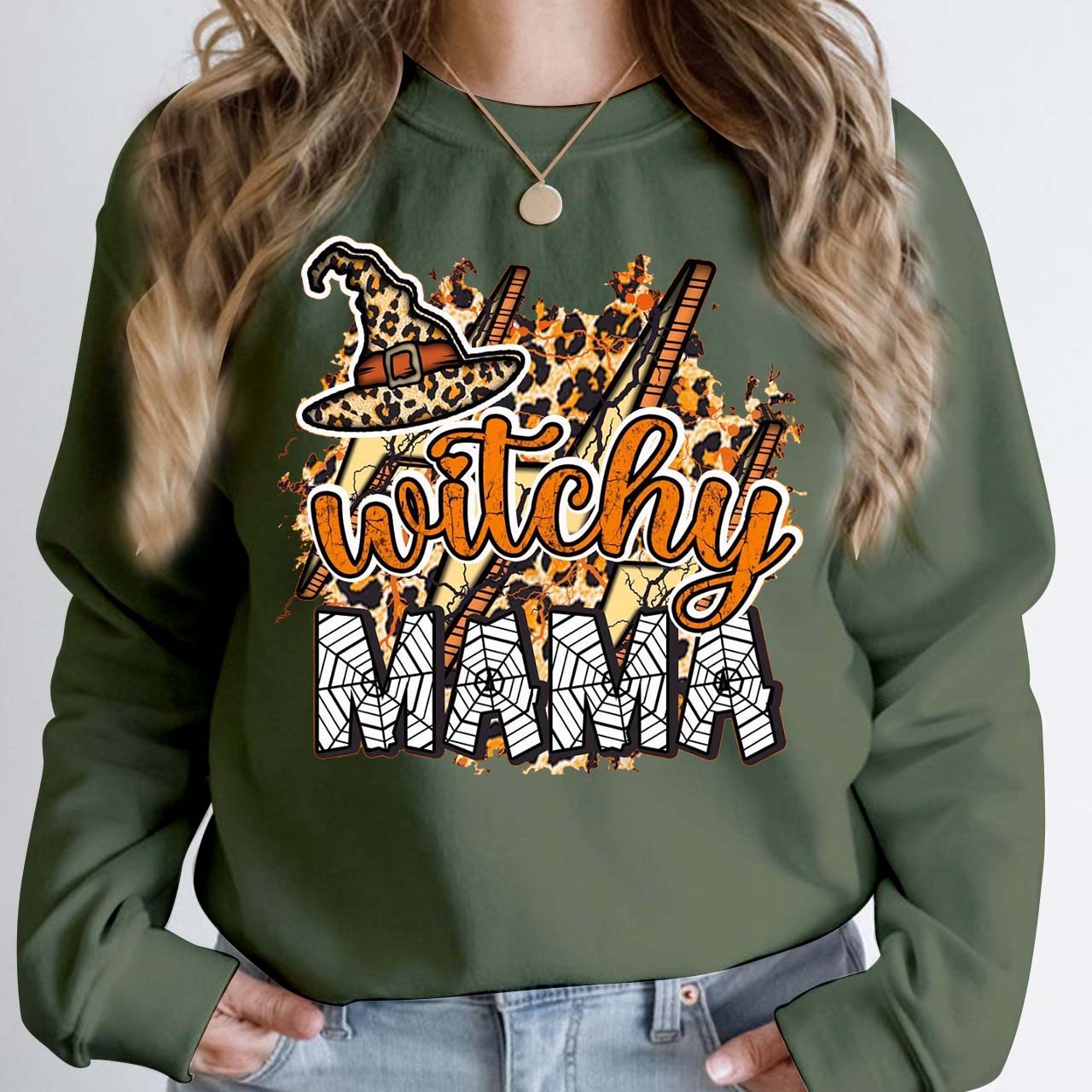 Halloween Witchy Mama Sweatshirt For Mama