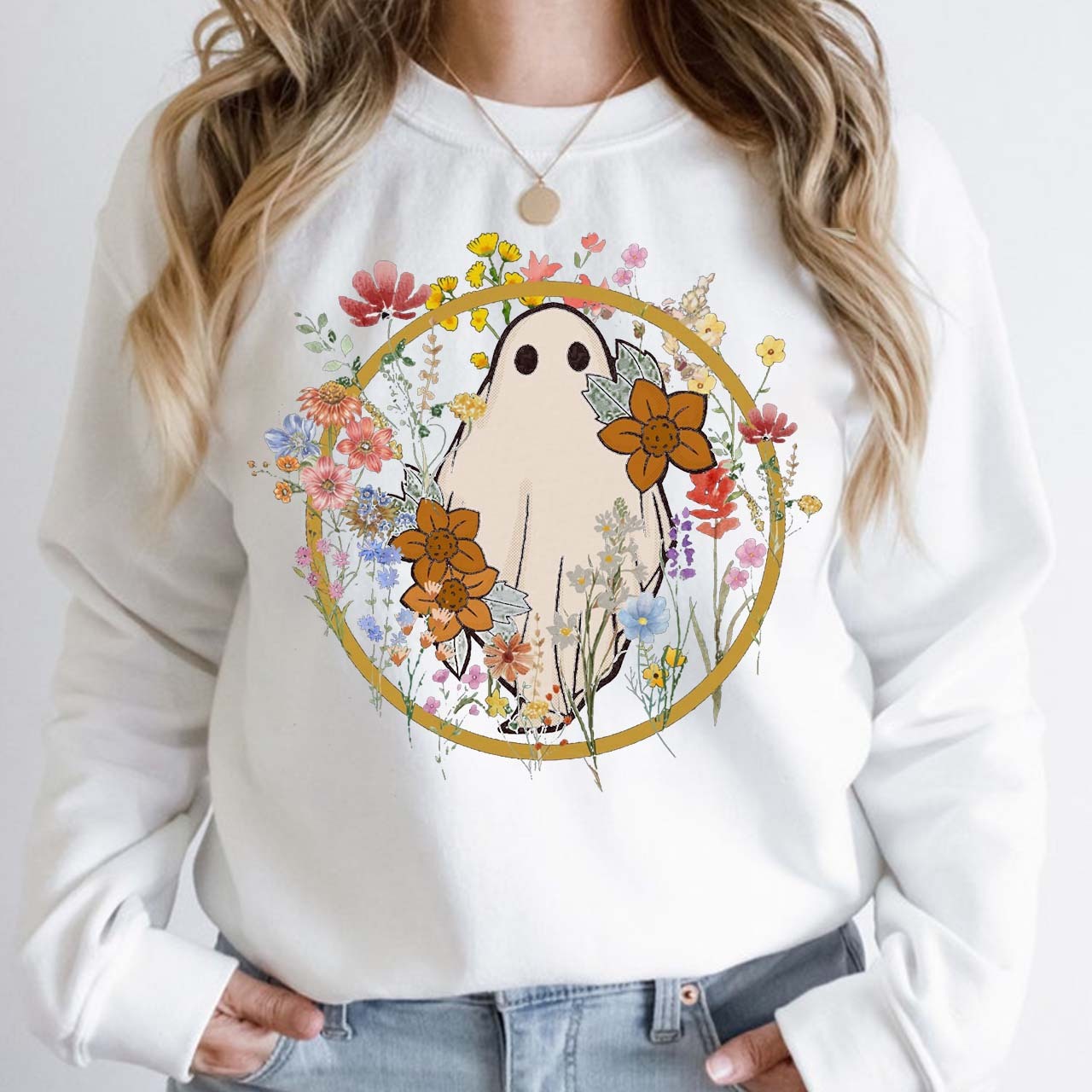 Wildflower Halloween Mama Sweatshirt For Mama