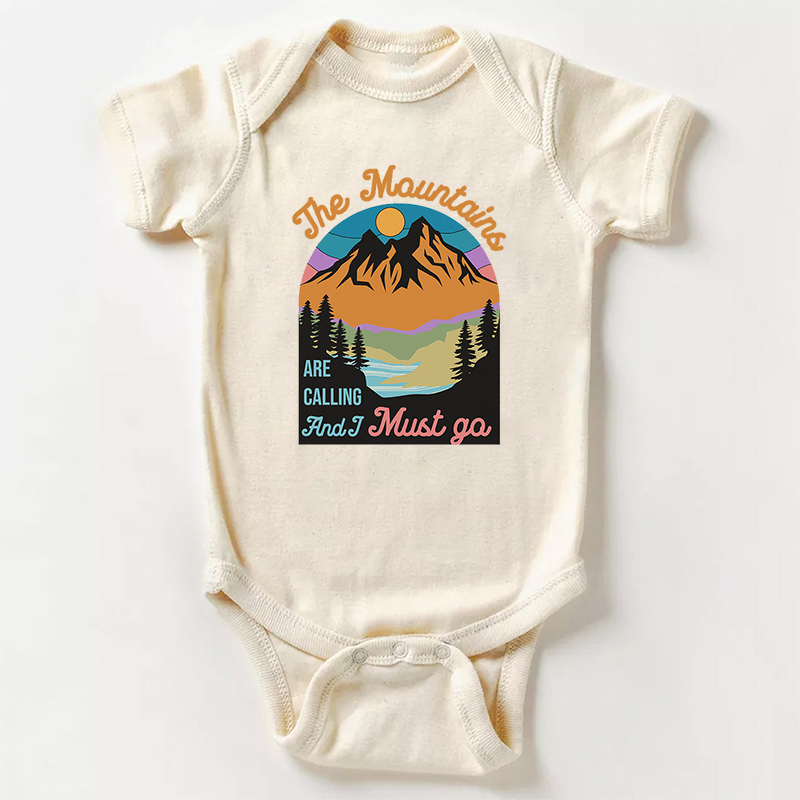 The Mountains Are Calling Bodysuit For Baby