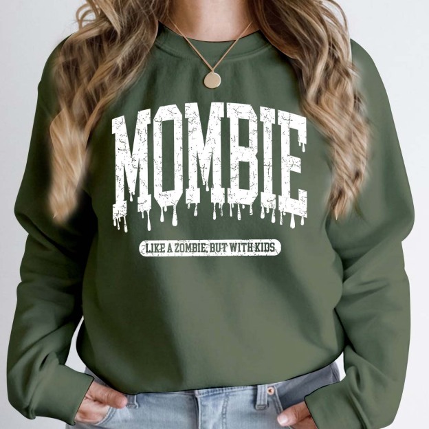 Halloween Mombie Like A Zombie But With Kids Sweatshirt For Mama