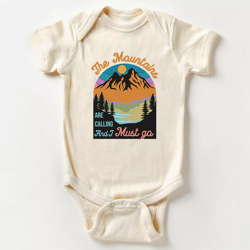 The Mountains Are Calling Bodysuit For Baby