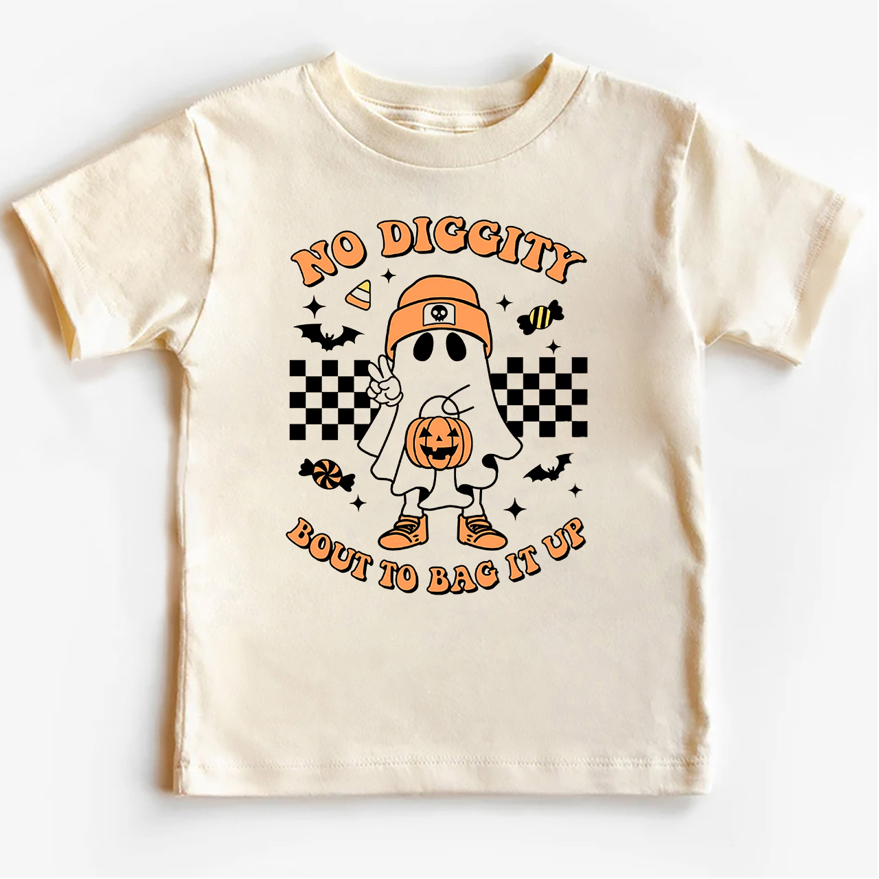 Halloween No Diggity Bout To Bag It Up Kids Shirt 