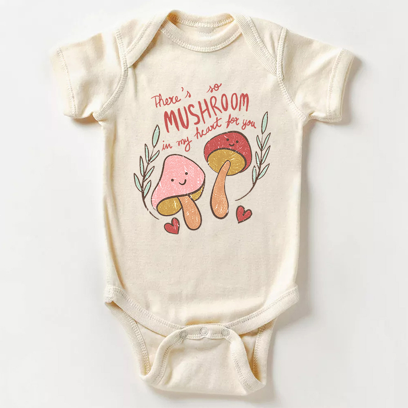 There's No Mushroom In My Heart Fo You Bodysuit For Baby