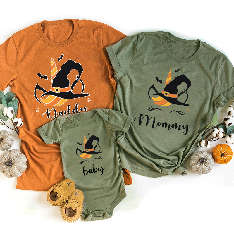 Personalized Magic Hat Family Halloween T-Shirts