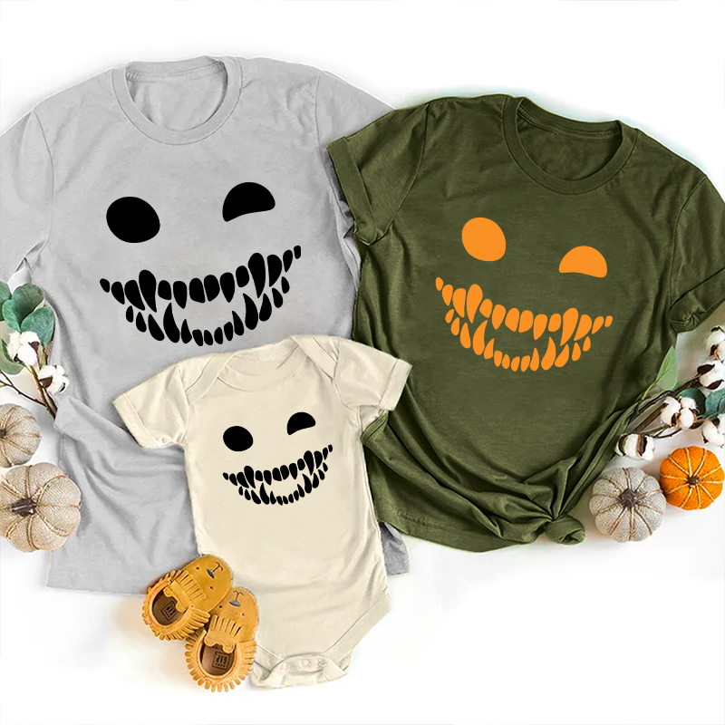 Scary Face Halloween Party Tees