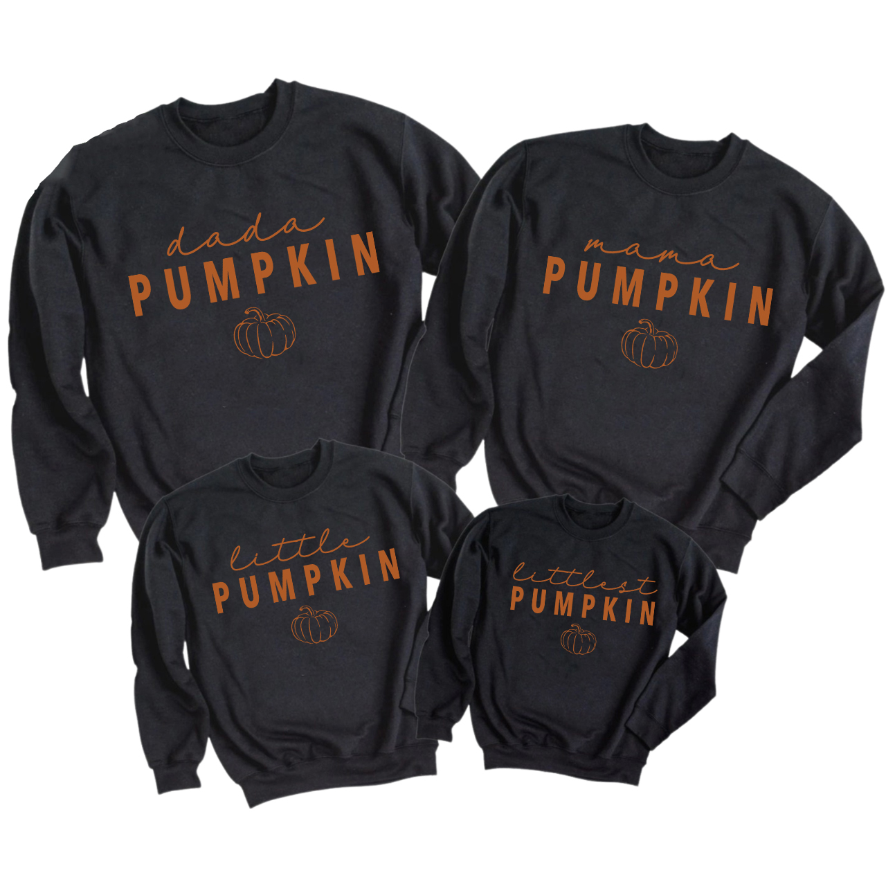 Personalized Mama Dada Little Pumpkin Sweatshirts