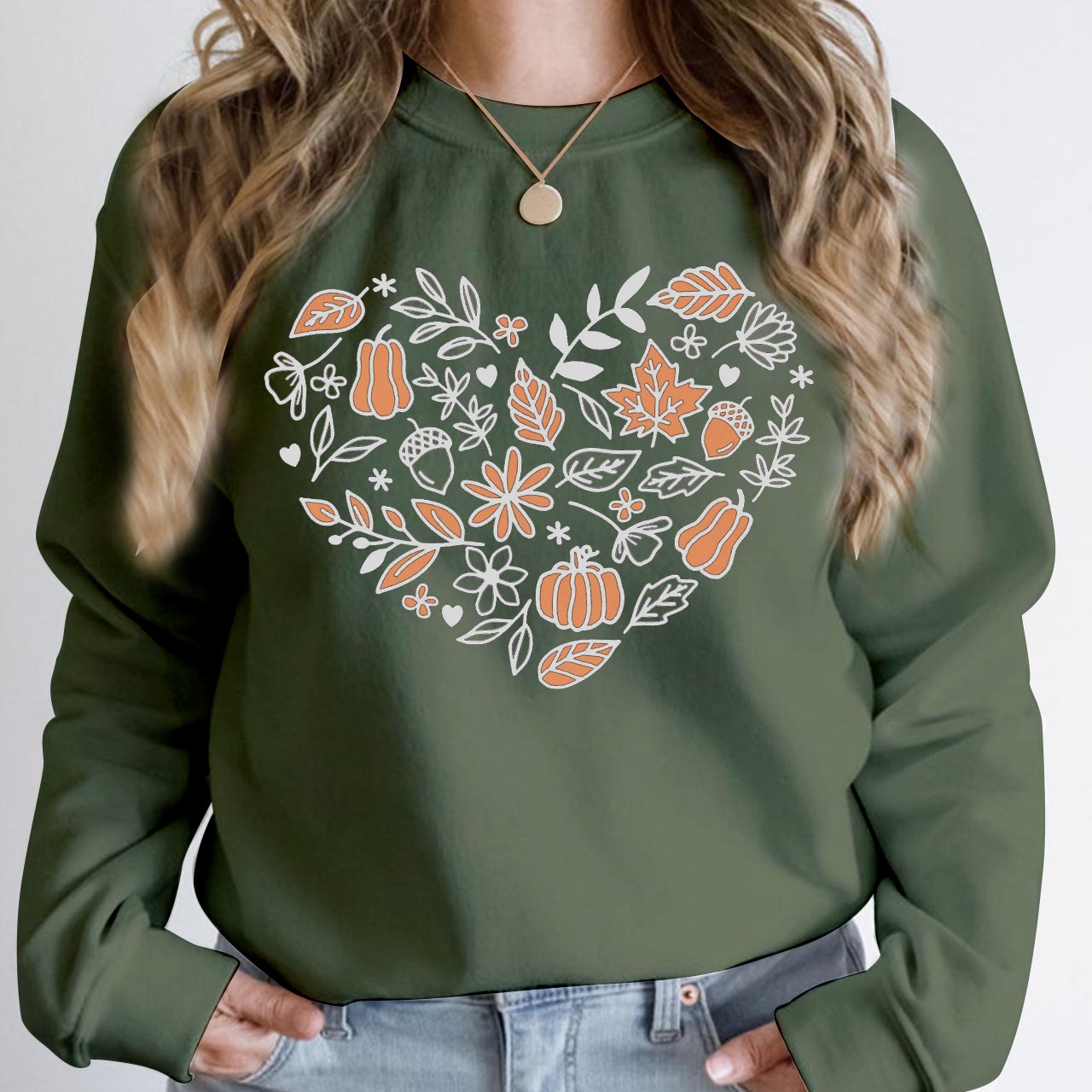 Vintage Pumpkin Patch Fall Sweatshirt For Mama