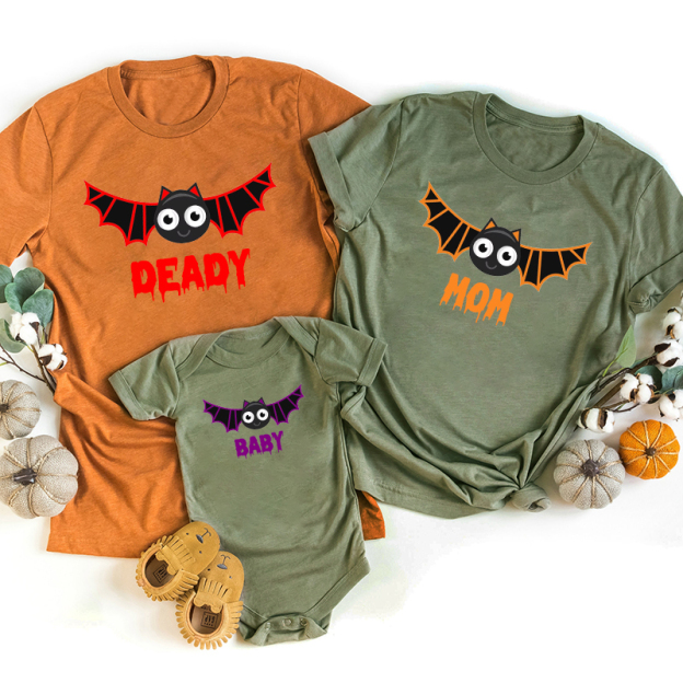 Halloween Bat Family Matching Shirts
