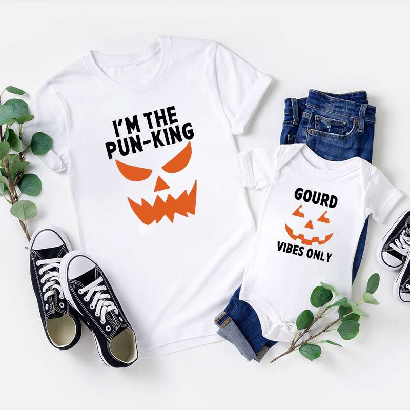 Halloween Personalized Family Pumpkin Face Matching Shirts