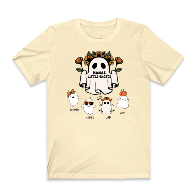Personalized Cute Ghost Halloween Shirts For Mama