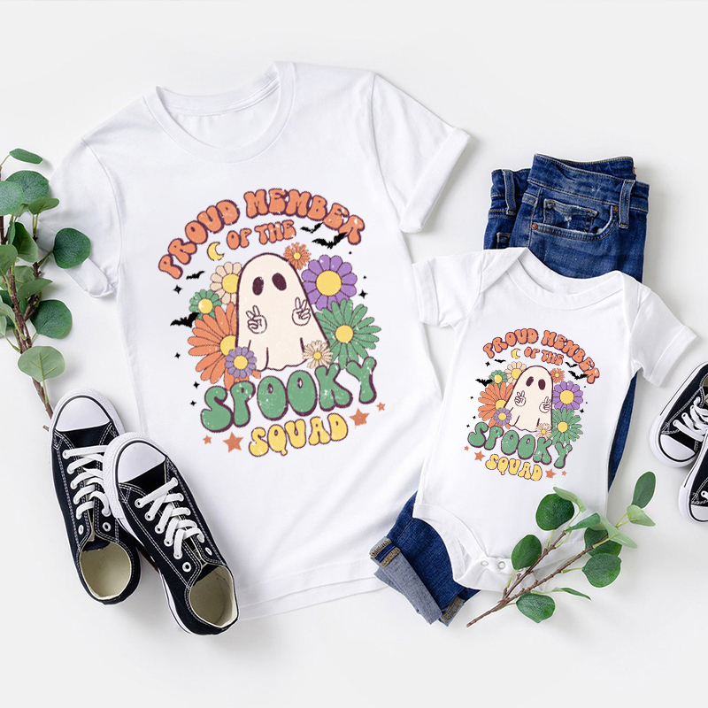 Proud Member Of The Spooky Squad Family Matching Shirts