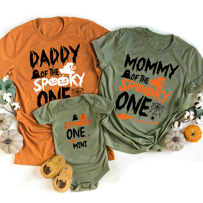 One Funny Spooky Halloween Family Matching Shirts