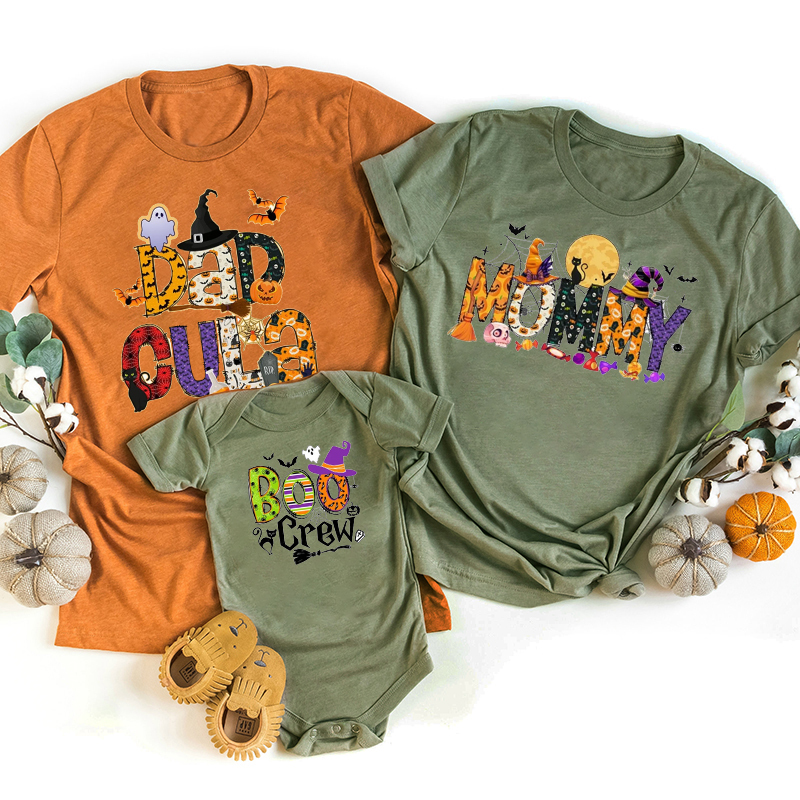 Pattern Halloween Family Matching Shirts