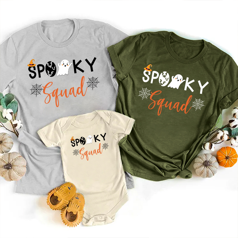 Spooky Squad Halloween Family Matching Shirts