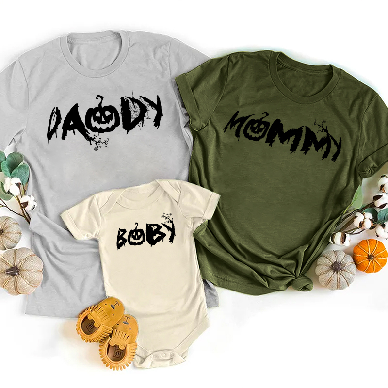 Pumpkin Tree Halloween Family Matching Shirts