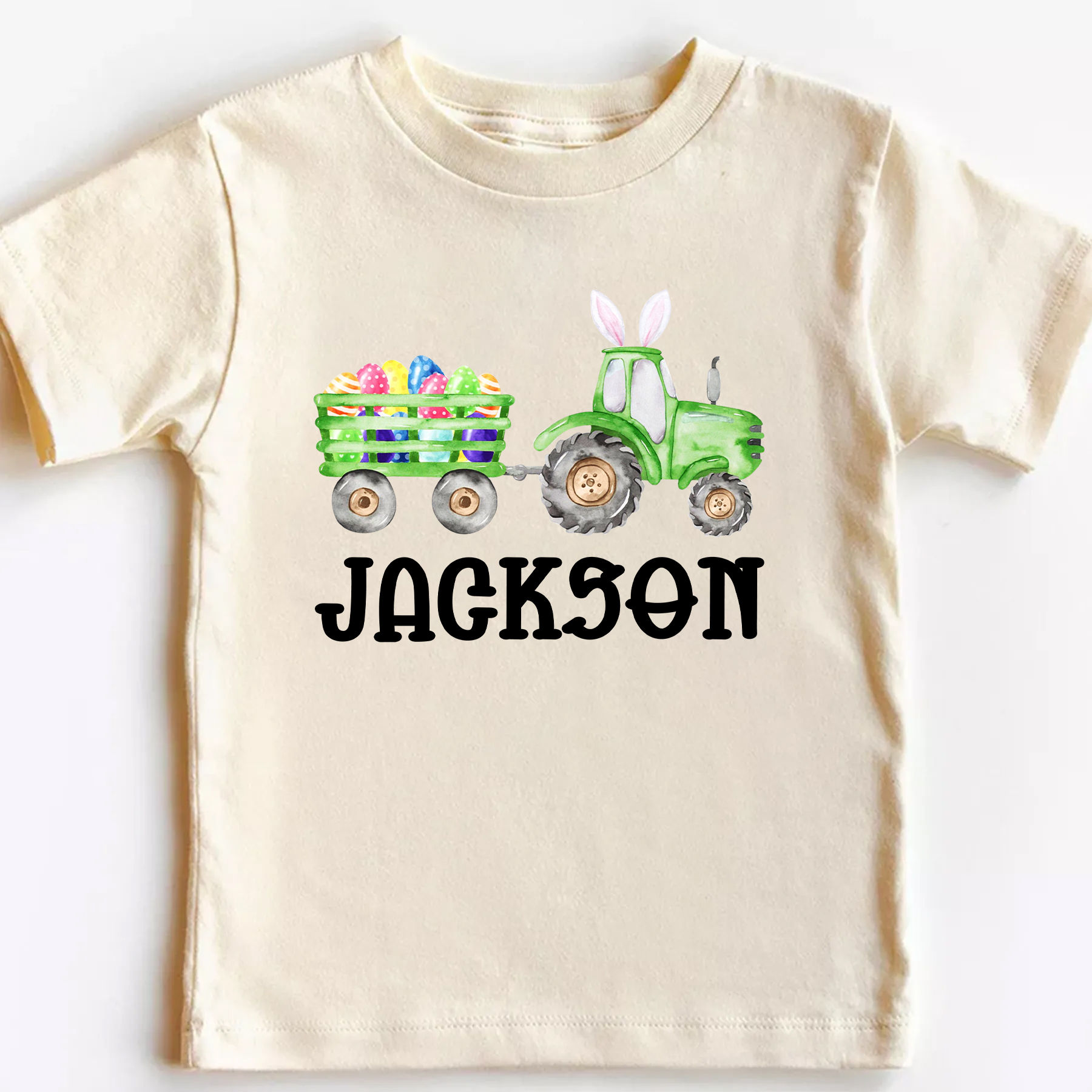 Personalized Bunny&Truck Easter Kids Shirt