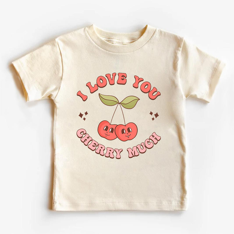 I Love You Cherry Much Kids Shirt