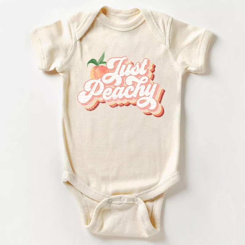 Just Peachy Bodysuit For Baby