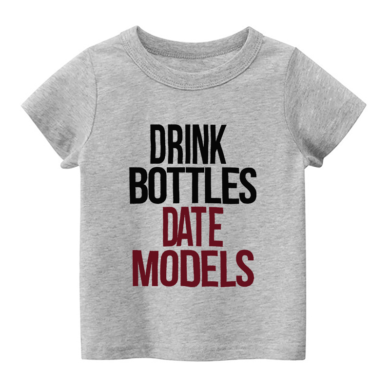 Drink Bottles Date Modles Kids Shirt