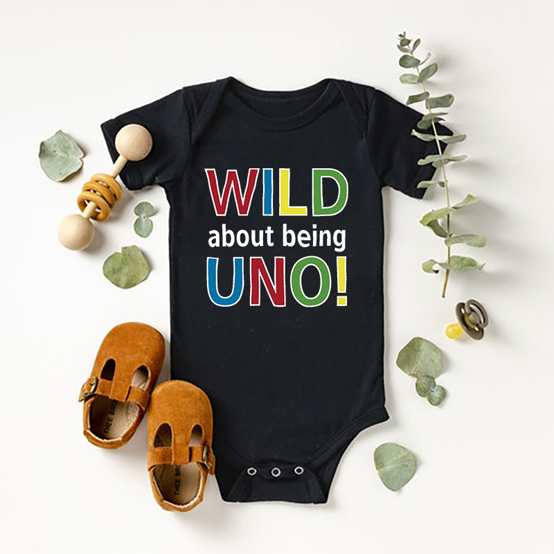Wild About Being Uno Bodysuit For Baby