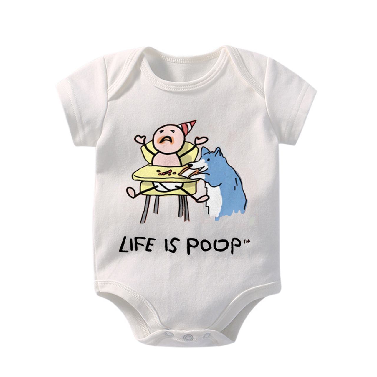 Life Is Poop Bodysuit For Baby