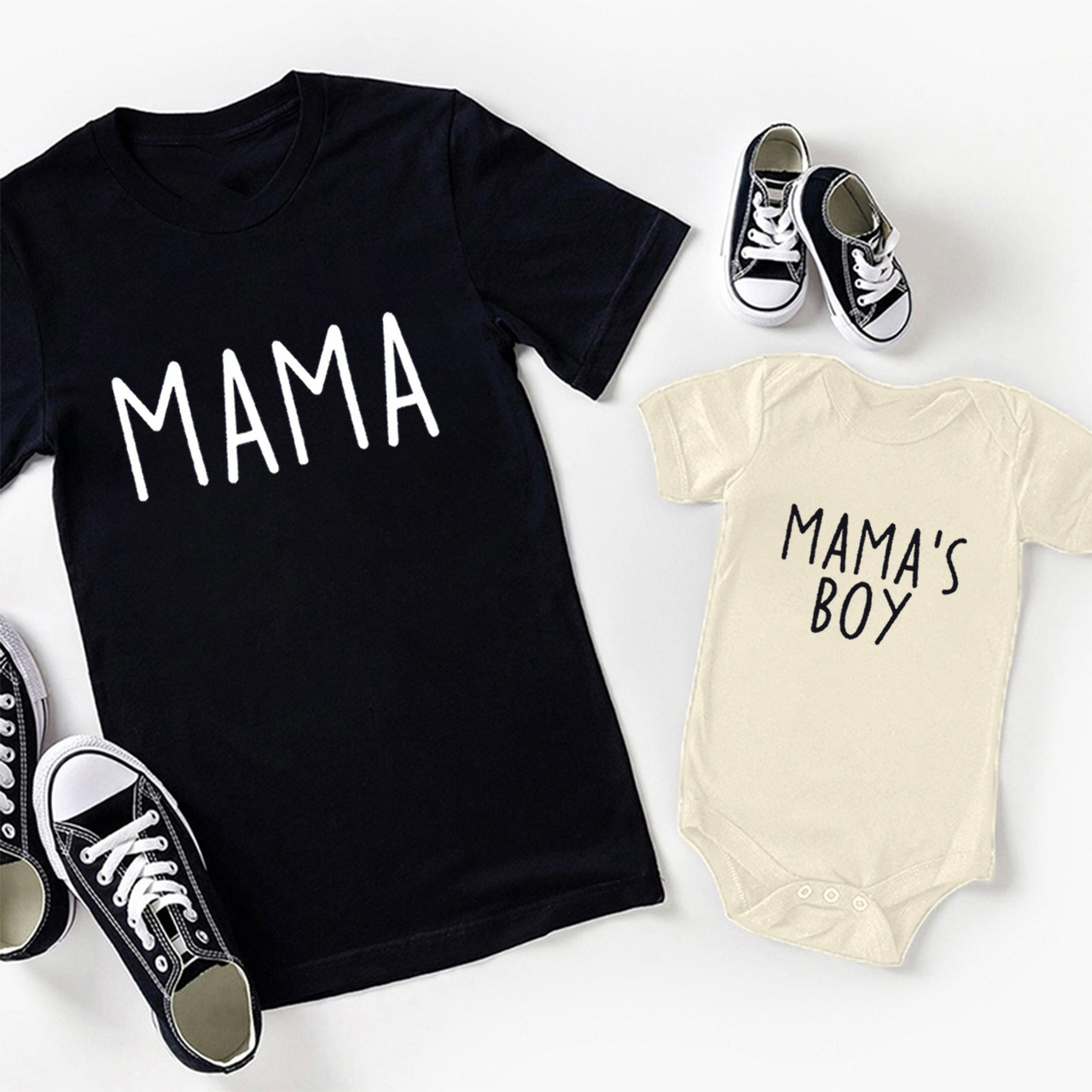 Mama & Mama's Boy Matching Tees For Mom&Me