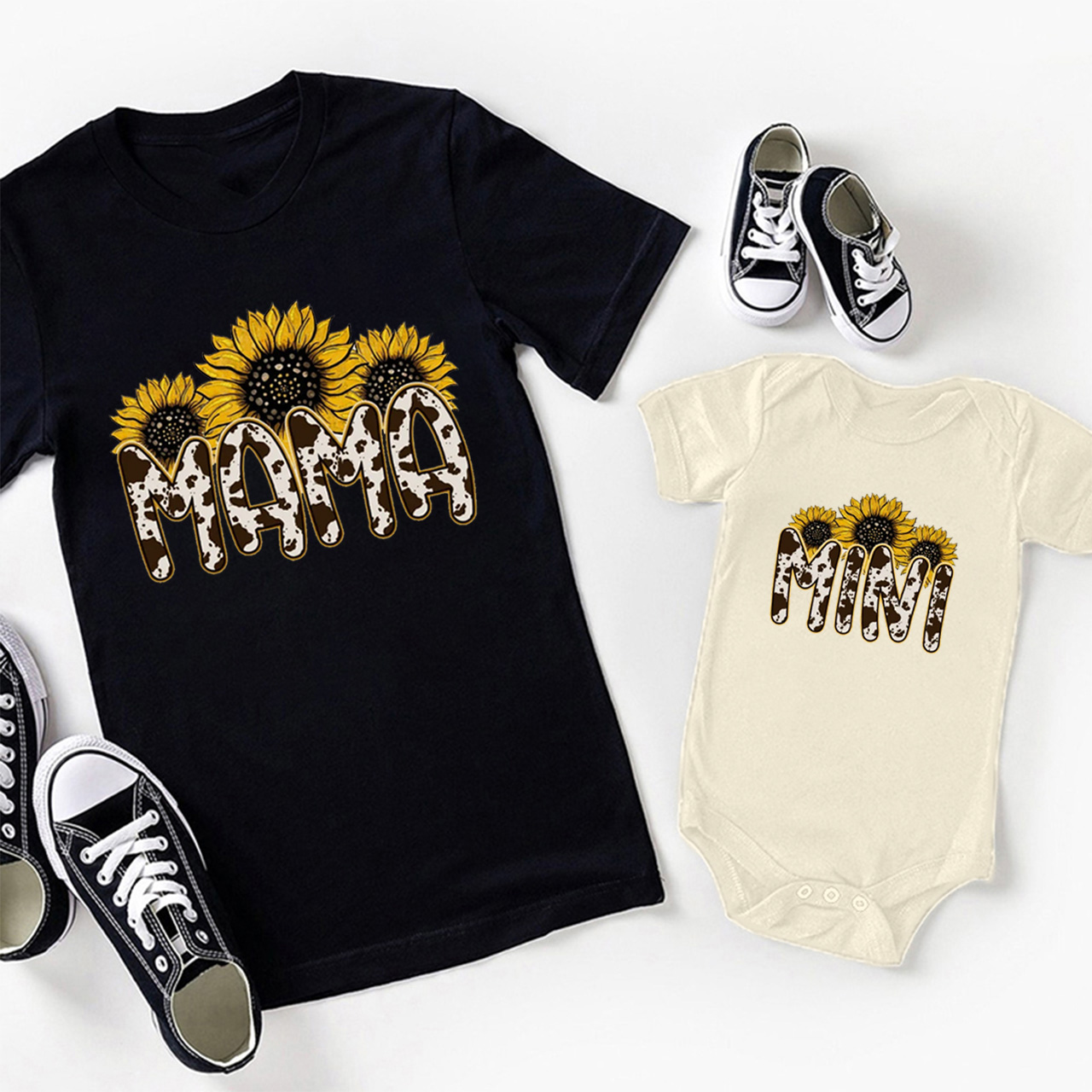 Sunflower Mom and Mini Matching Tees