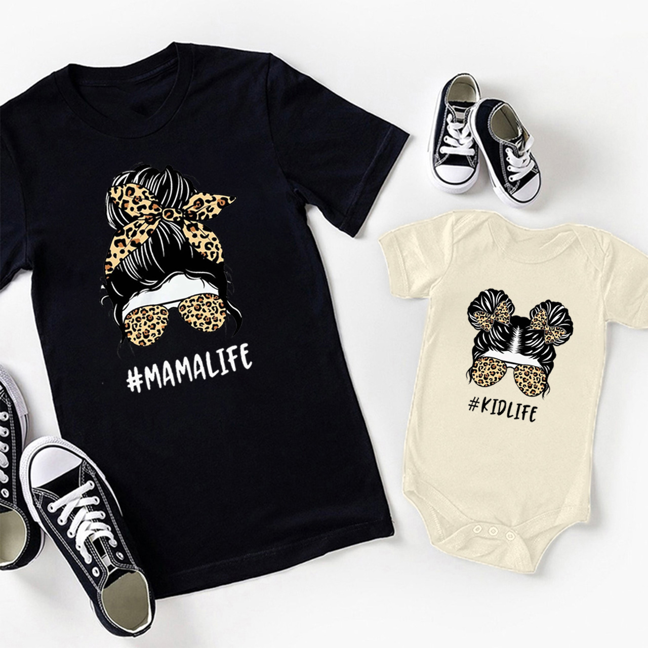 Messy Bun Mama Mini Matching Shirt