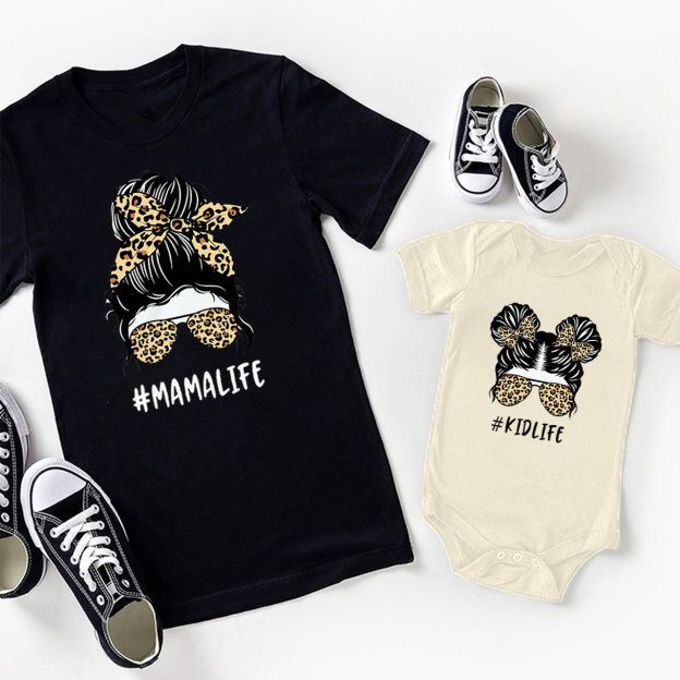 Messy Bun Mama Mini Matching Shirt