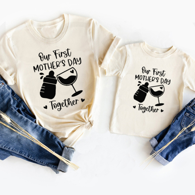 Matching Tees Our First Mother's Day Shirt For Mother's Day
