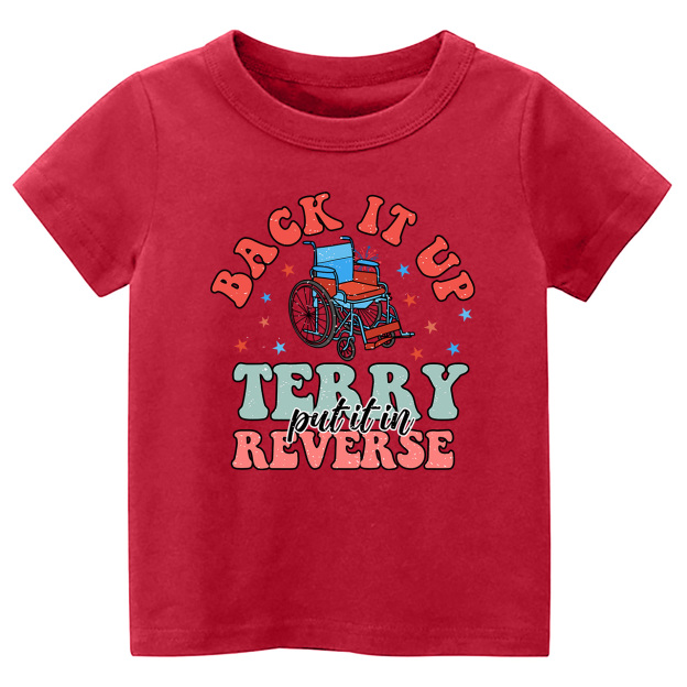 Back In UP Pew Independence Day Toddler Tees