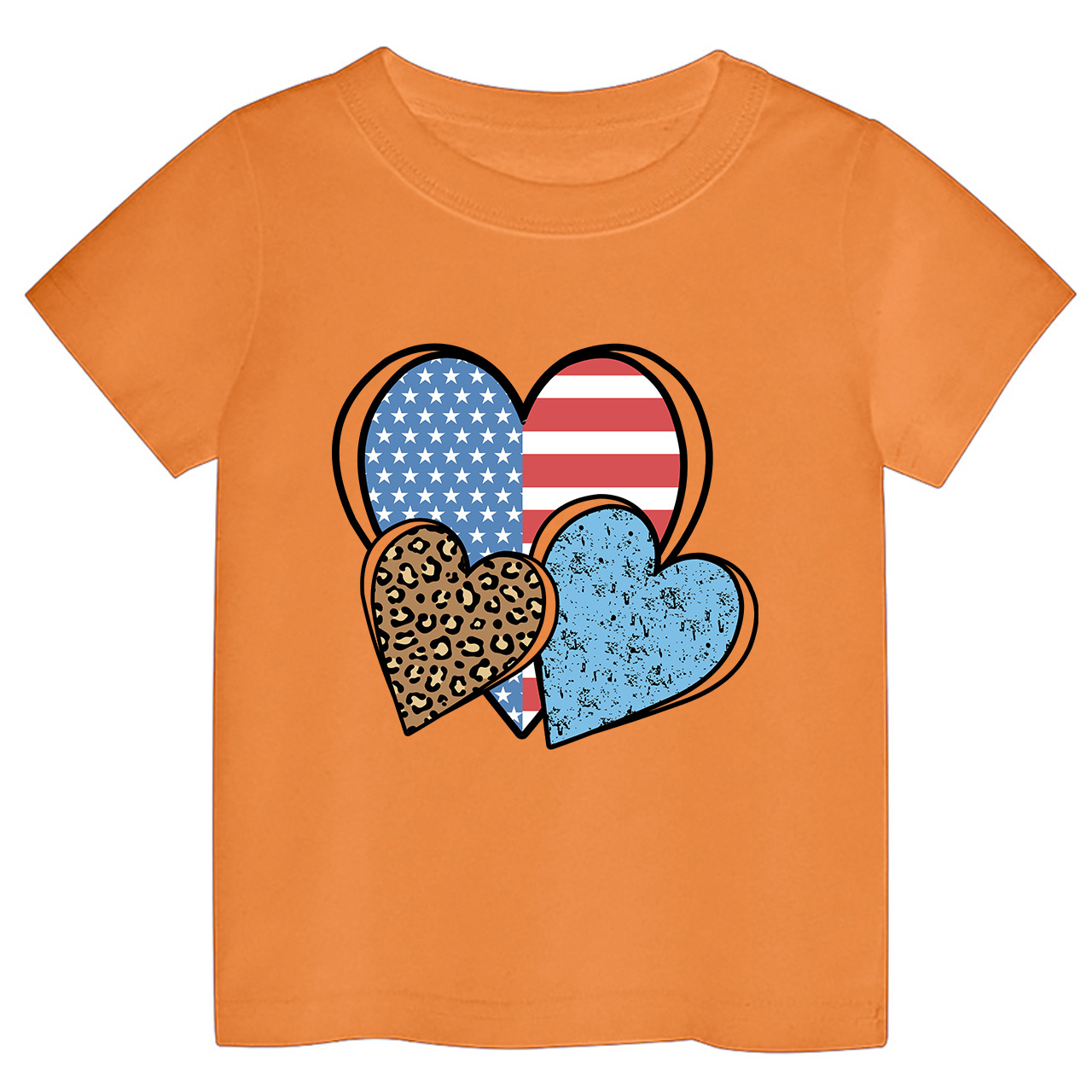 Independence Day Heart Toddler Tees