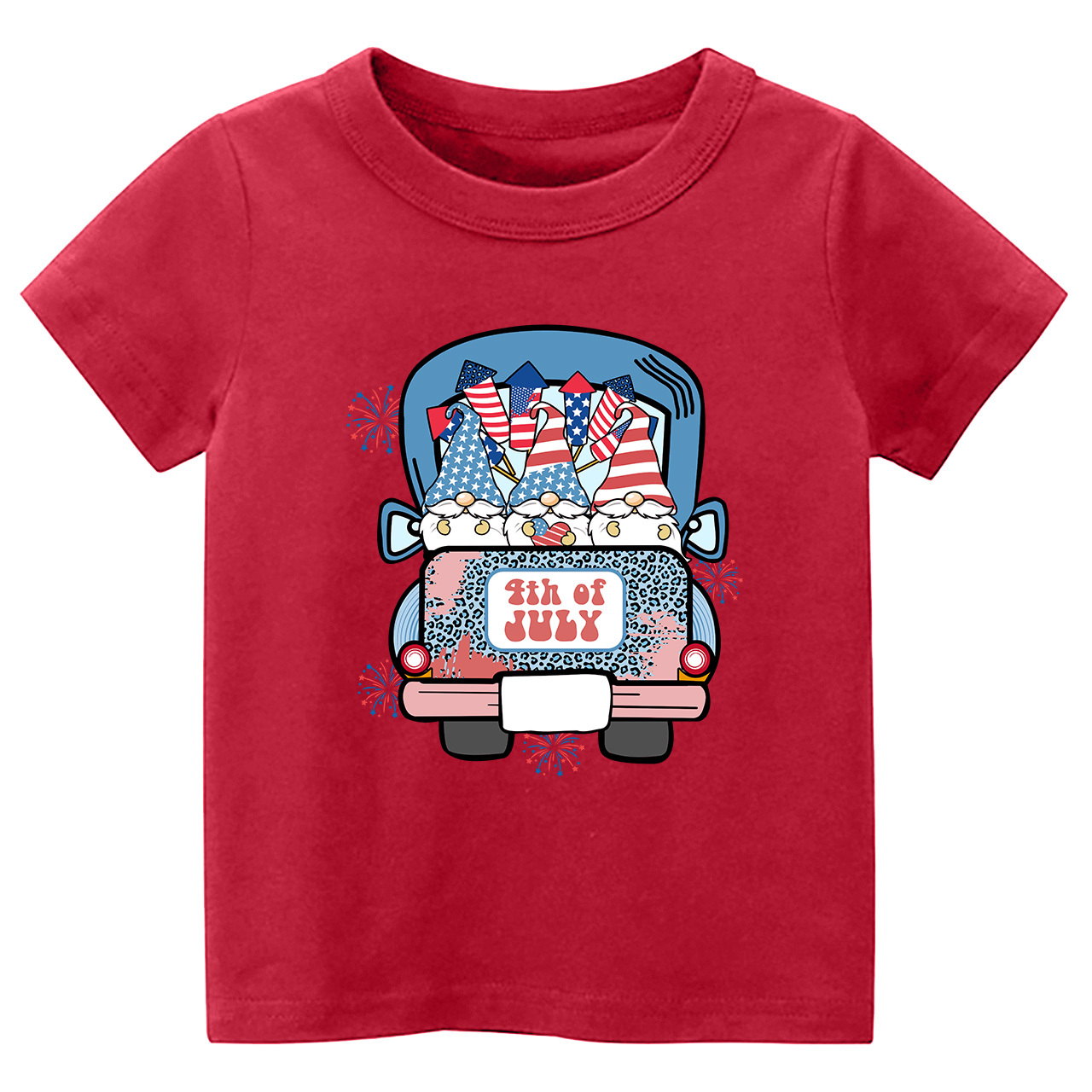 4th Of July Truck Toddler Tees