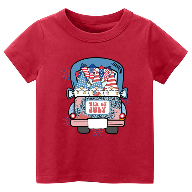 4th Of July Truck Toddler Tees