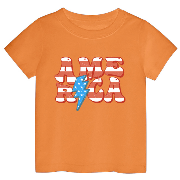 American Independence Day Retro Toddler Tees