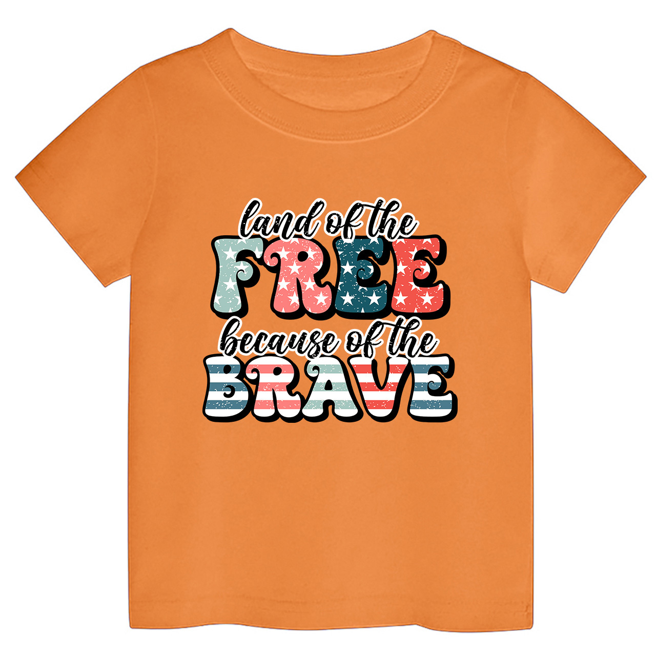 Land Of The Free Retro Toddler Tees
