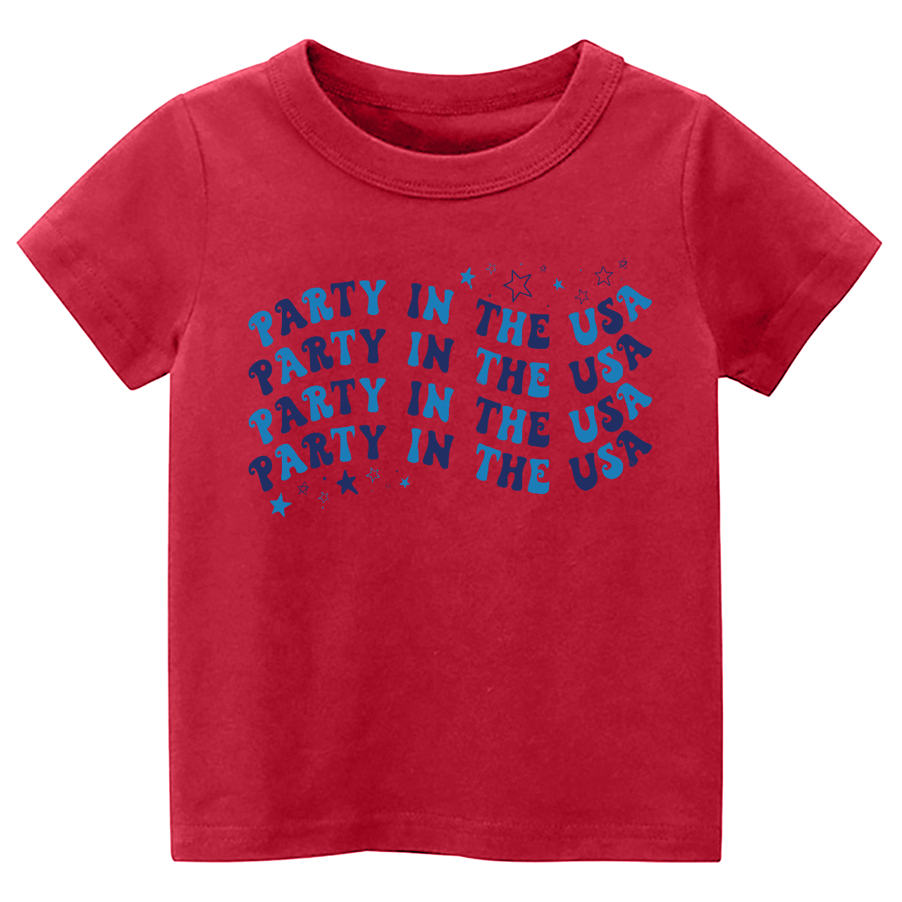 Party In The USA Wave Font Retro Toddler Tees