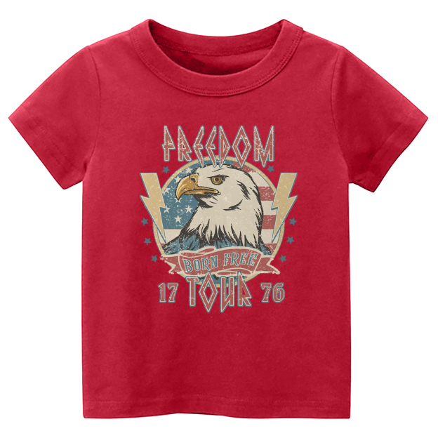 Freedom Born Free 1776 Tour Toddler Tees