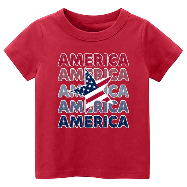 Retro 4th Of July America Shirts For Kids