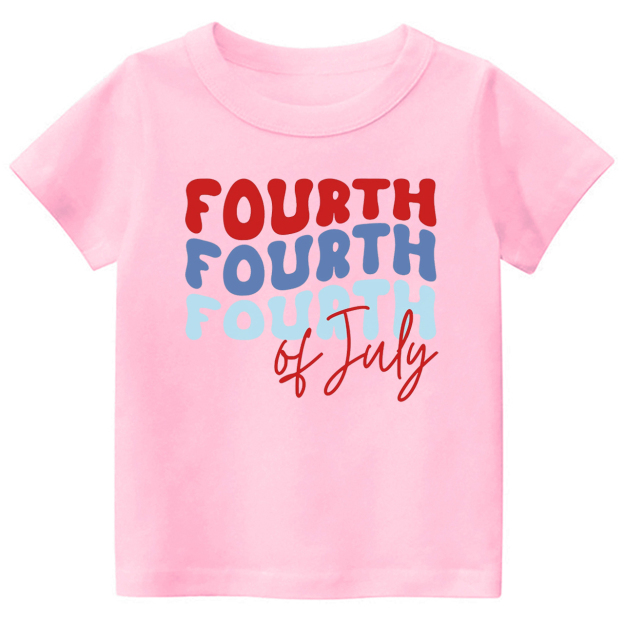 Groovy America 4th Of July Toddler Tees