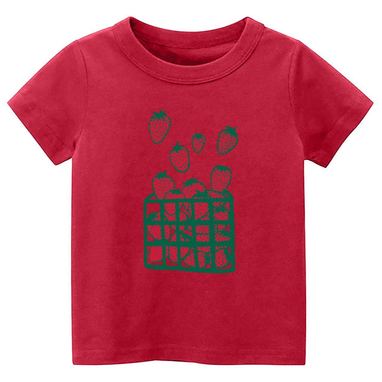Strawberry Print Kids T-Shirts